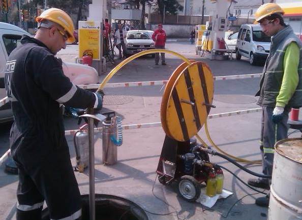 Akaryakıt tank temizliği atık ayrıştırma işlemi